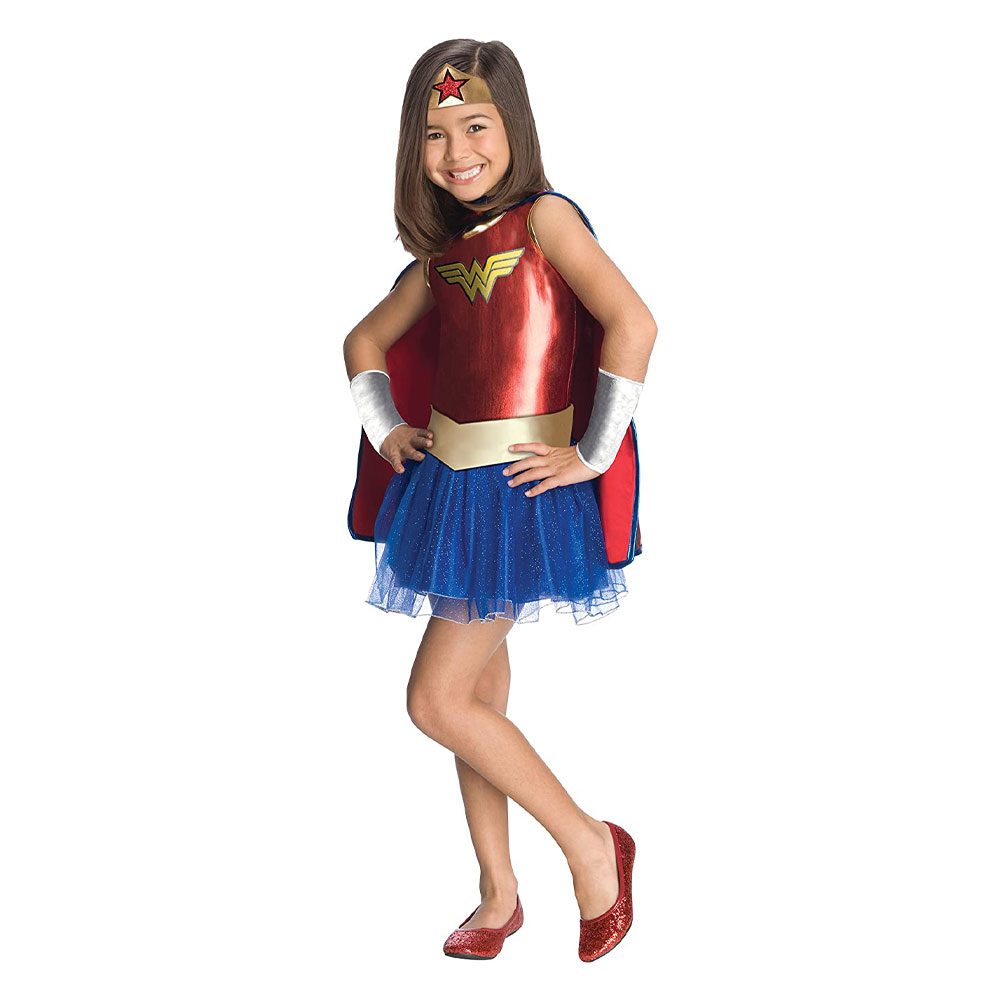 Rubies Deluxe Wonder Woman Girls Halloween Costume