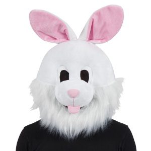 Vuxna Plysch Bunny Head Mask