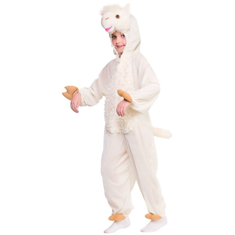 Kids Unisex Llama Animal Fancy Dress Costume