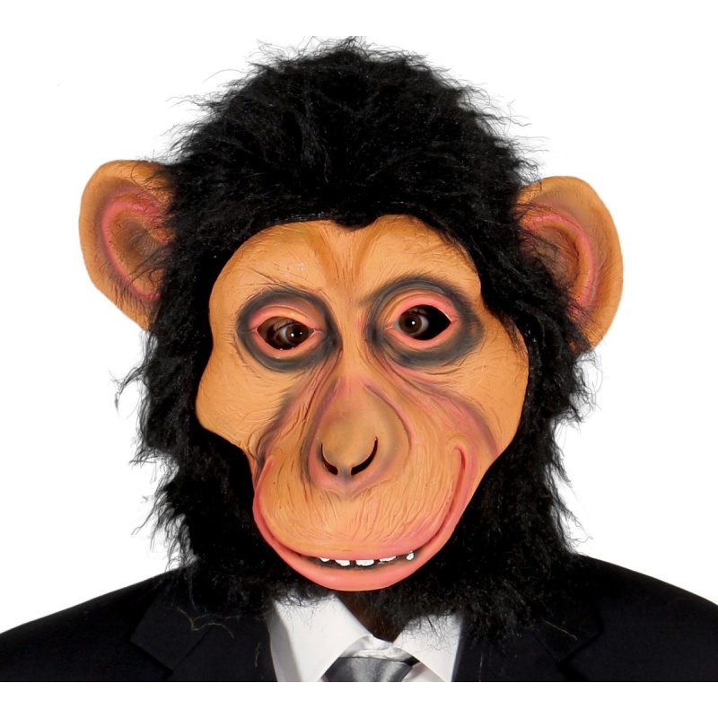 Chimp Mask with Hair