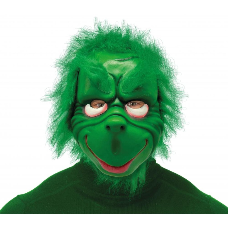 Roheline Grumpy Goblini mask