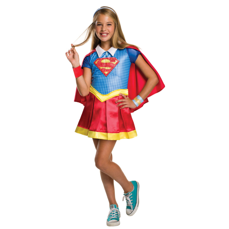 Costume da Supergirl per ragazze delle supereroine DC di Rubie's