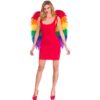 Large Rainbow Feather Wings