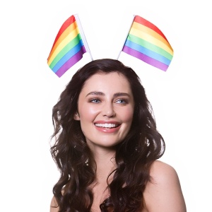 Rainbow Flags on Headband