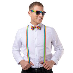 Duhové brýle Bowtie Suspenders Kit